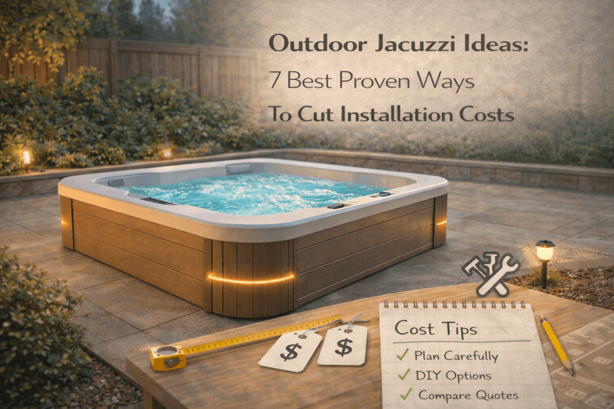 Outdoor jacuzzi ideas: 7 Best Proven Ways To Cut Installation Costs