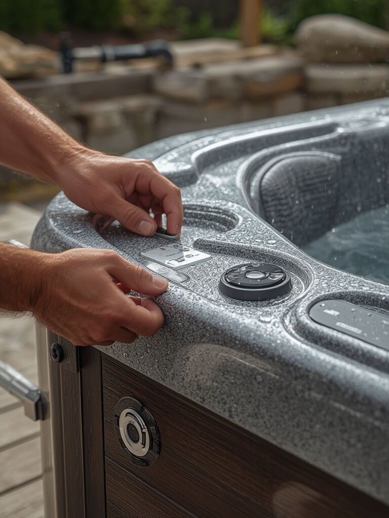 Outdoor jacuzzi illustration 2