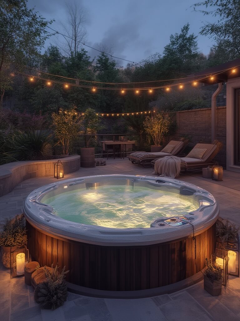 Outdoor jacuzzi ideas illustration 3