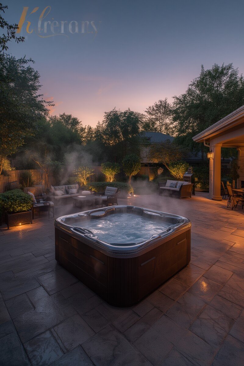 Outdoor jacuzzi ideas illustration 1