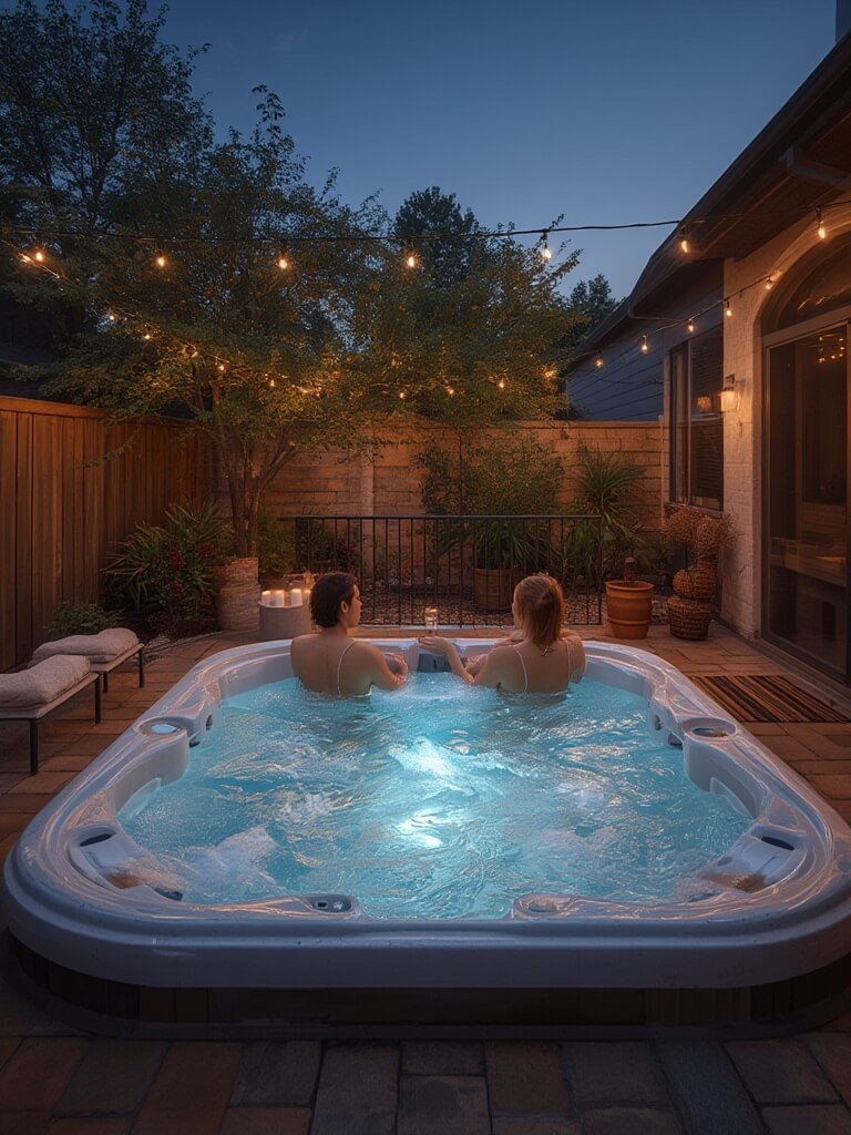 Outdoor jacuzzi ideas illustration 3