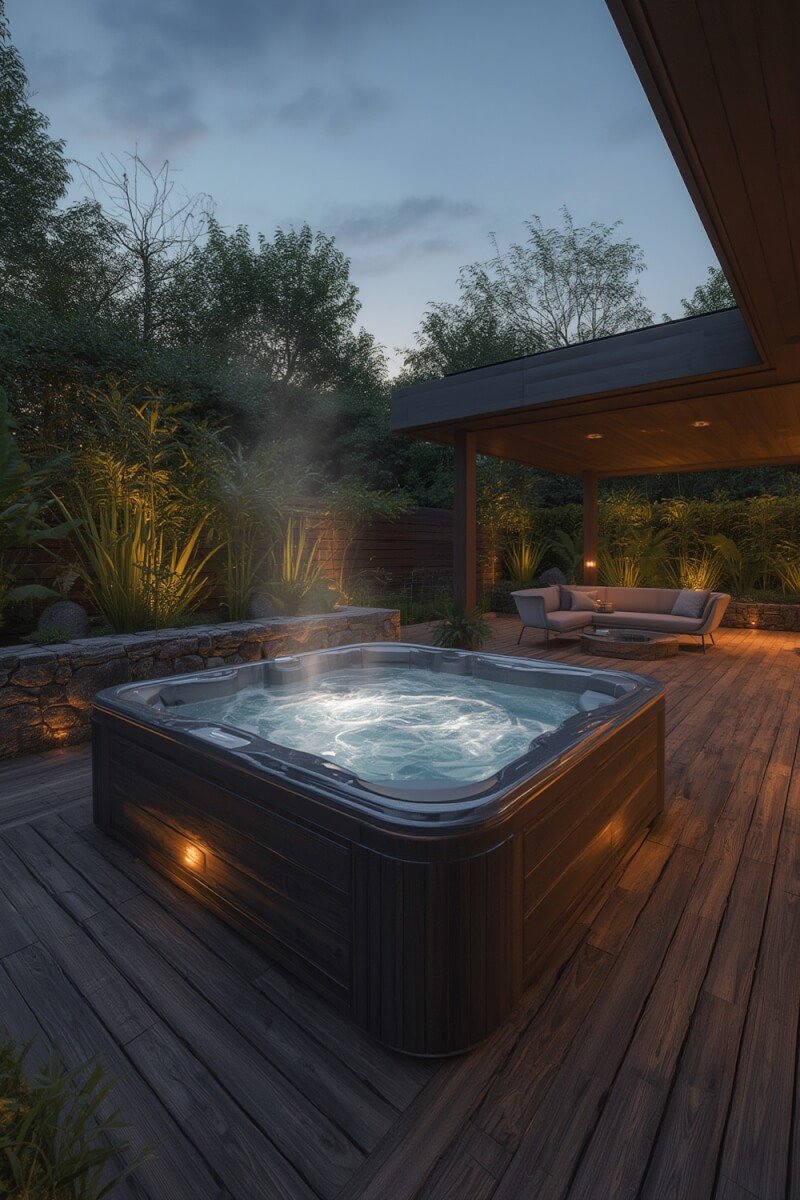 Outdoor jacuzzi ideas illustration 1