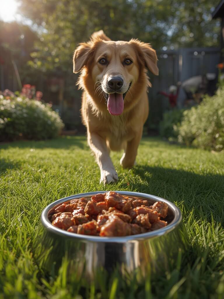 adult dog food rice formula feeding time