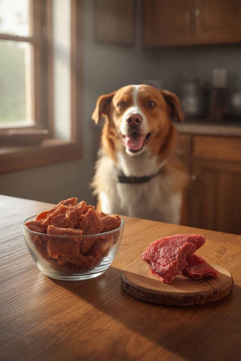 beef liver treats close-up for dogs