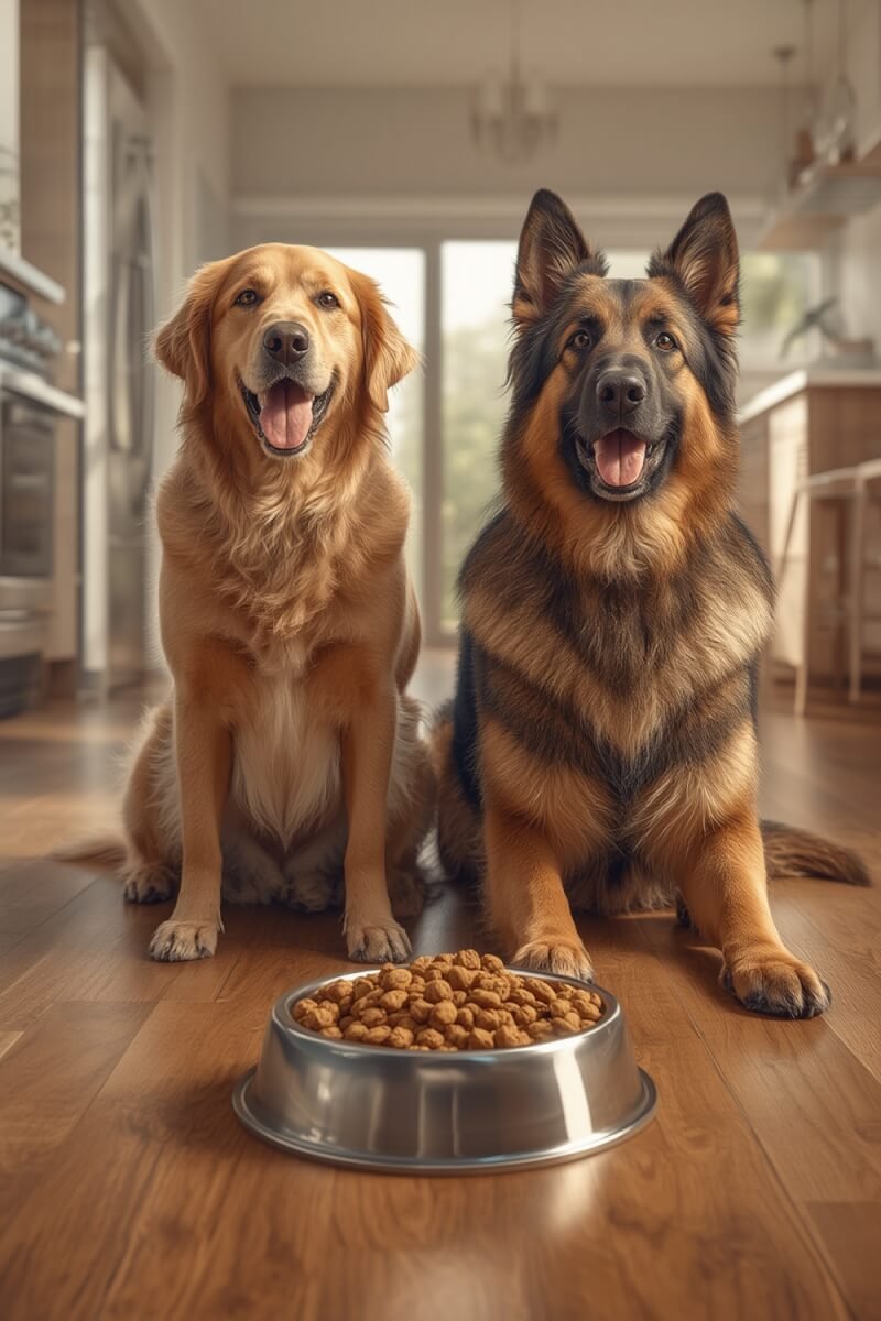chicken dogfood product bag showing real chicken and vegetables