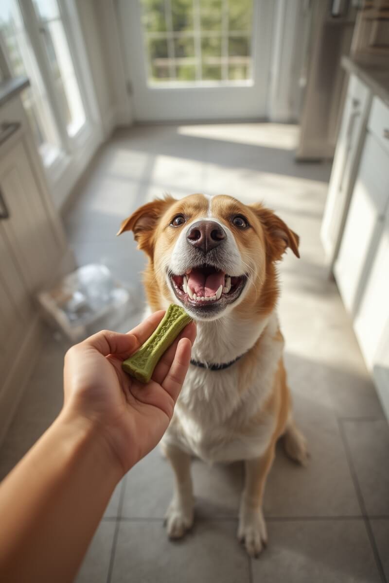 Dental Treats: 10 Ultimate Secrets For Amazing Dog Dental Health In 2026 1 dental treats in use - Greenies Fresh Flavor Teenie Size