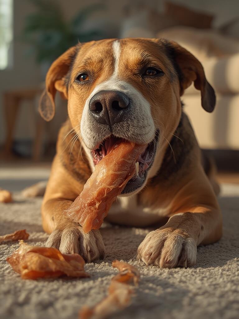 dog chews - testing Good'n'Fun twist chews and rawhide treats