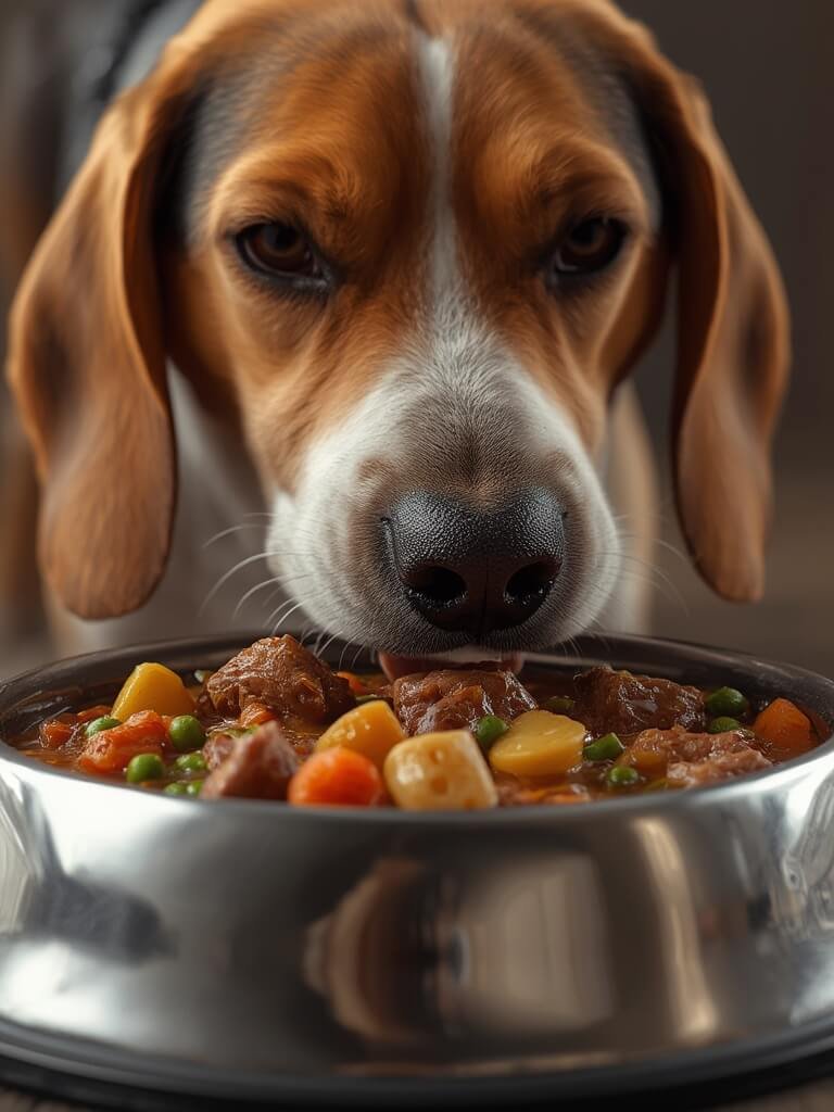 dog food gravy in stew pack