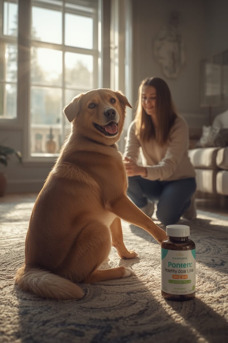 dog joints enjoying increased mobility from joint supplement