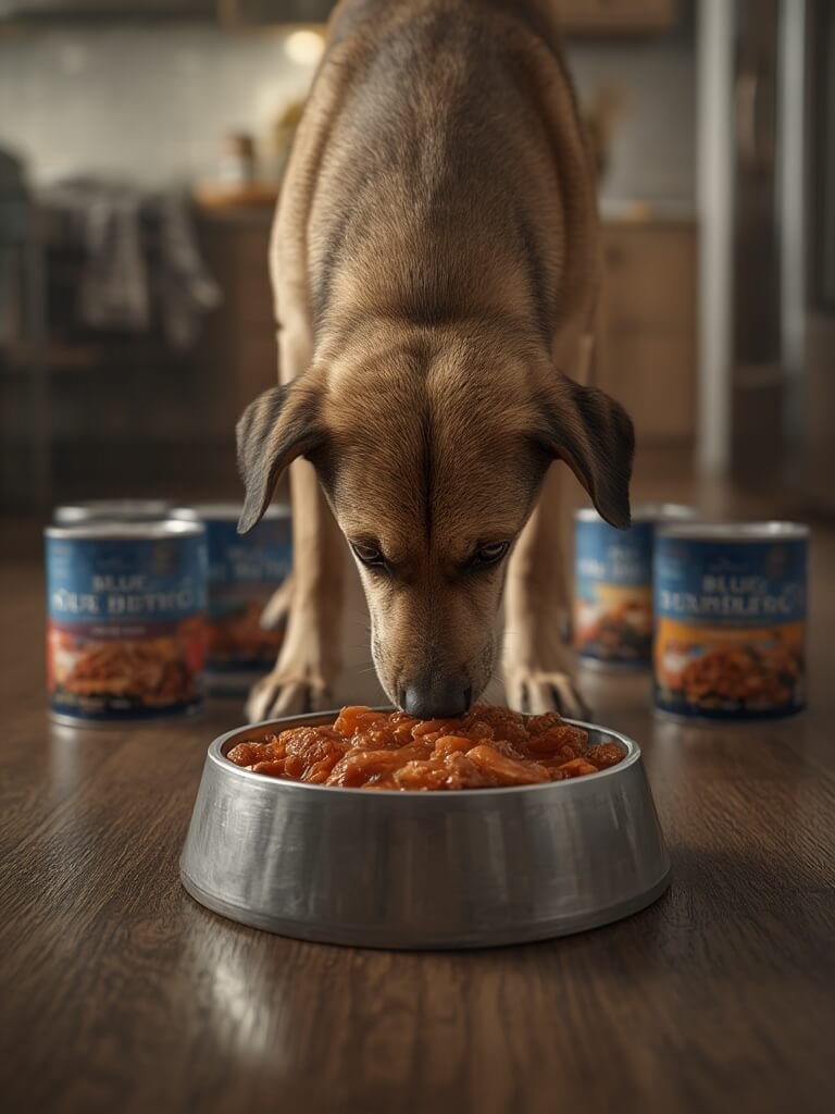 natural dog food ingredients in wet dogfood can