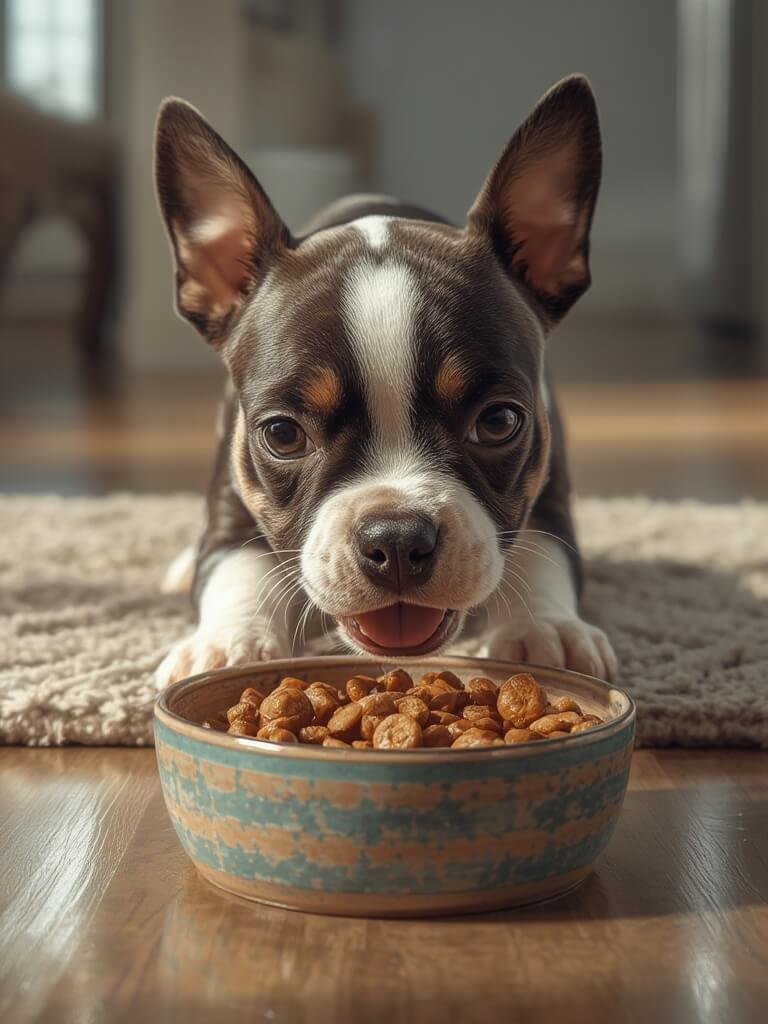small breed puppy enjoying Hill's Science Diet puppy food