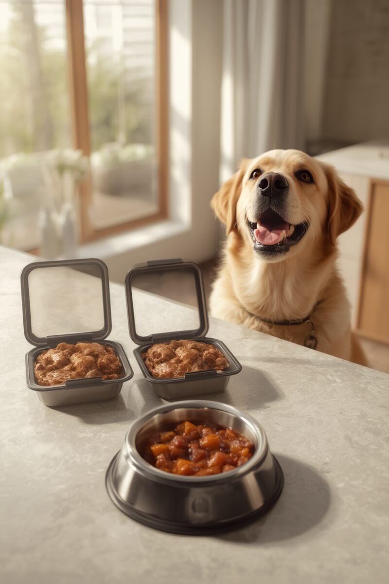 wet dogfood tub fresh healthy