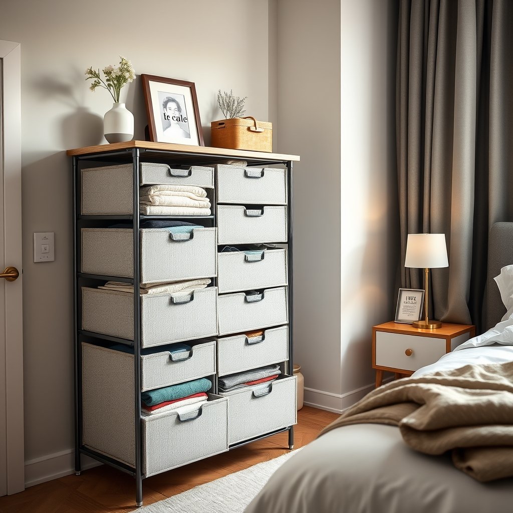 dresser organizer in action