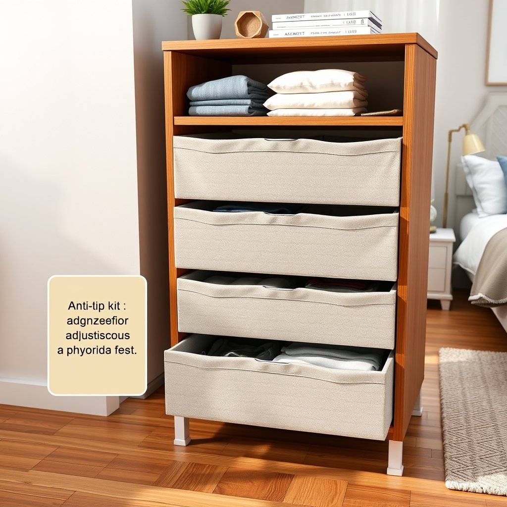 dresser organizer in action