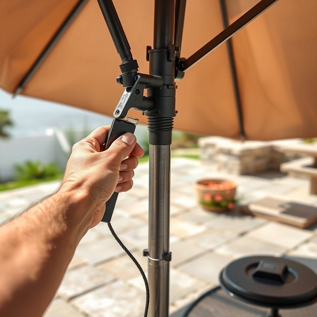 best patio umbrella for wind - Illustration 2