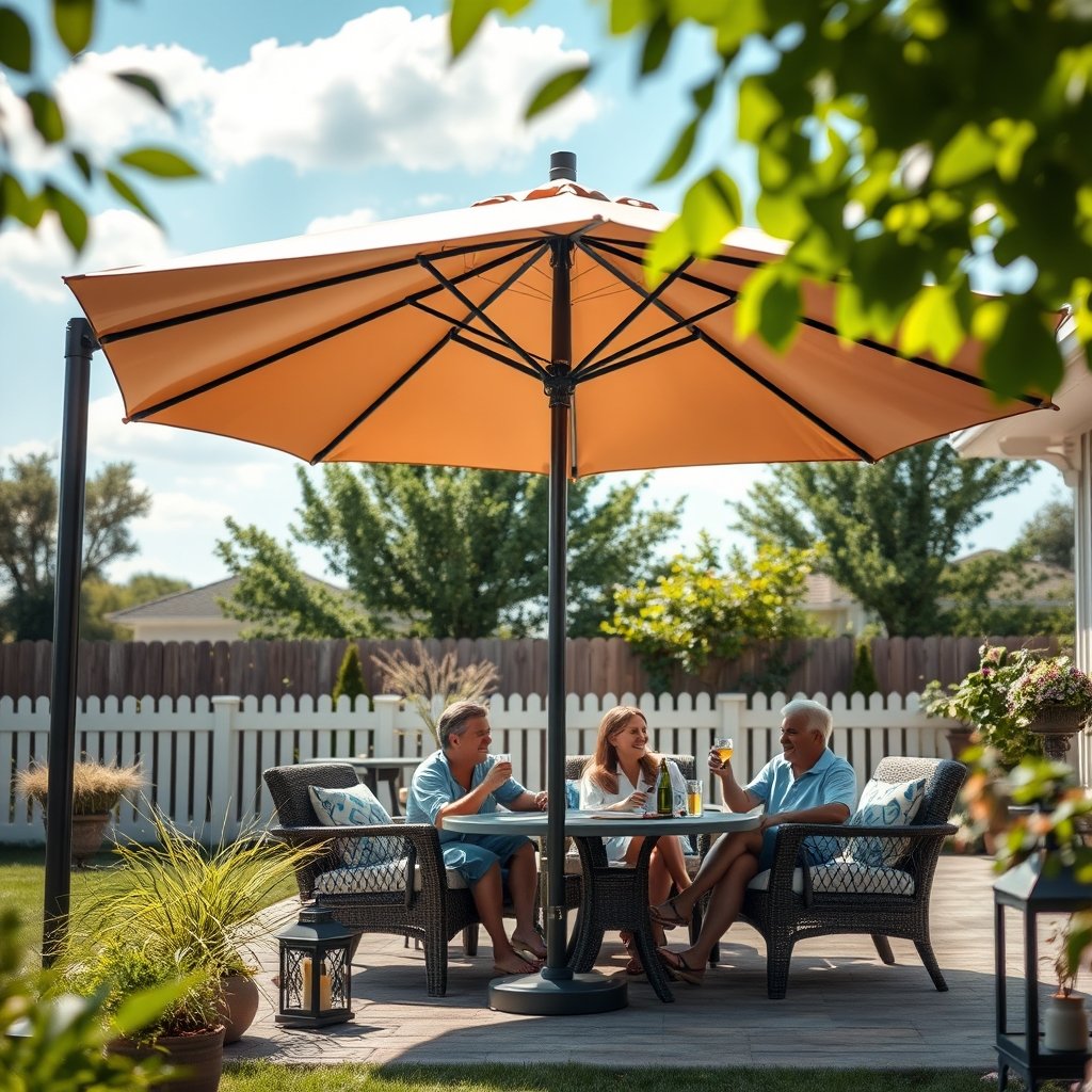 best patio umbrella for wind - Illustration 3