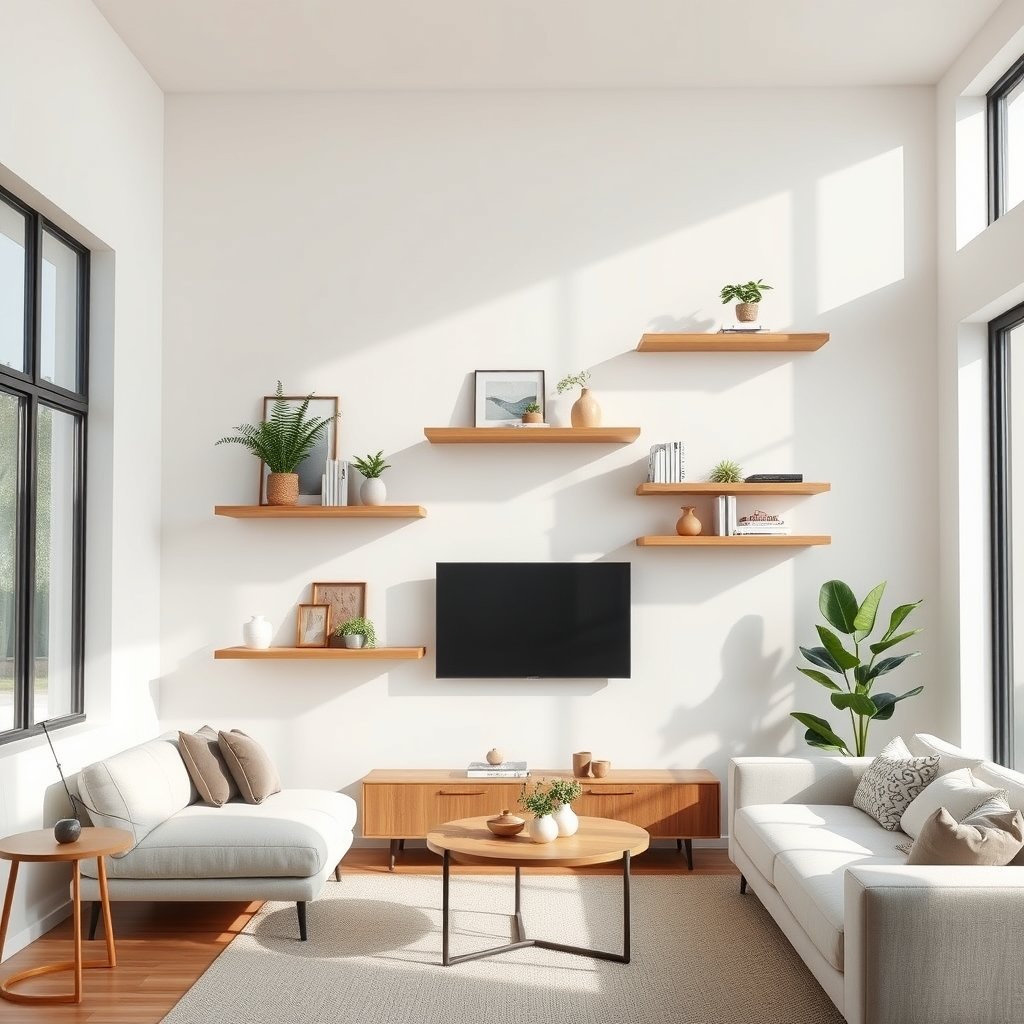 floating shelves product view