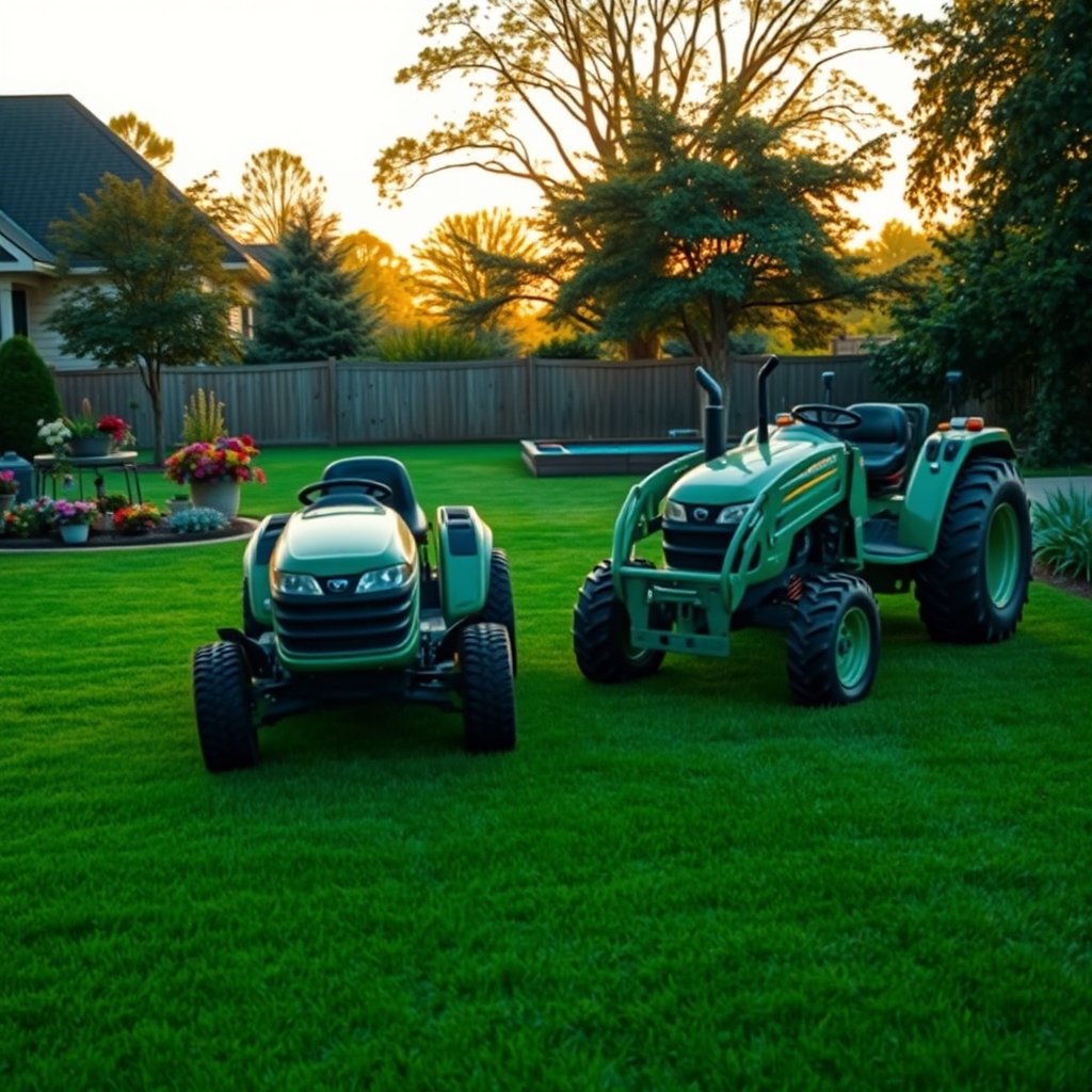 lawn vs garden tractor - Illustration 1